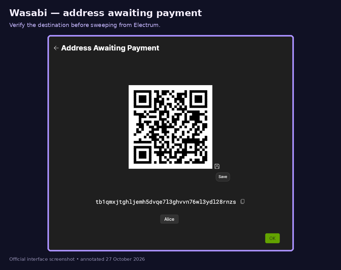 Annotated illustration for step 2: Verify the destination